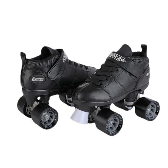 New Chicago Bullet Quad Speed Roller Skates Men’s Sz 2 / W’s Sz 3 Indoor/Outdoor - Picture 5 of 5